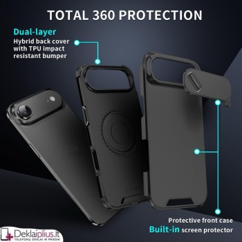 Smūgiams atsparus dėklas su kameros apsauga (Apple Iphone Air) Smūgiams atsparus dėklas su kameros apsauga (Apple Iphone Air)